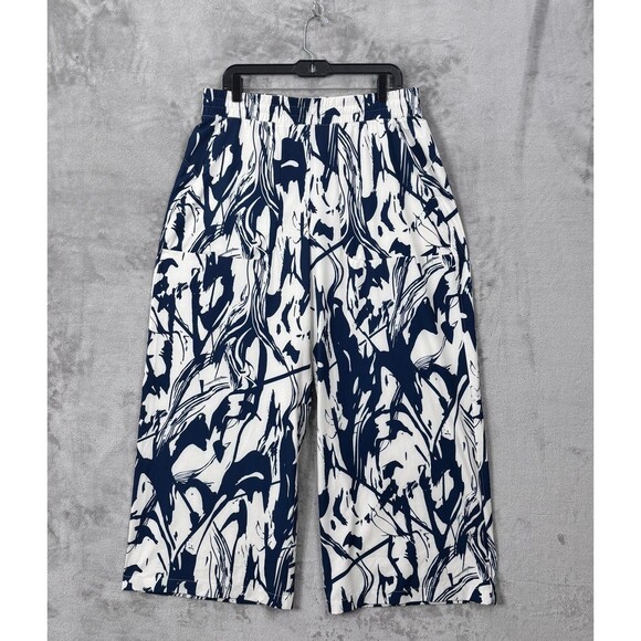 Lululemon Swift Mid-Rise Wide Leg Pant Sz 12 Whimsical Meld Wp Bone Mineral Blue - Picture 1 of 15